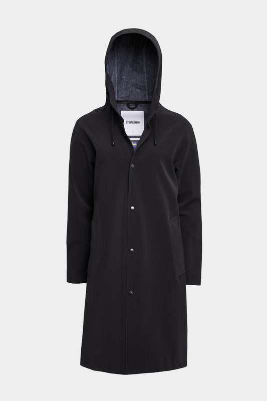 STUTTERHEIM LONG MATTE PRINT RAIN COAT