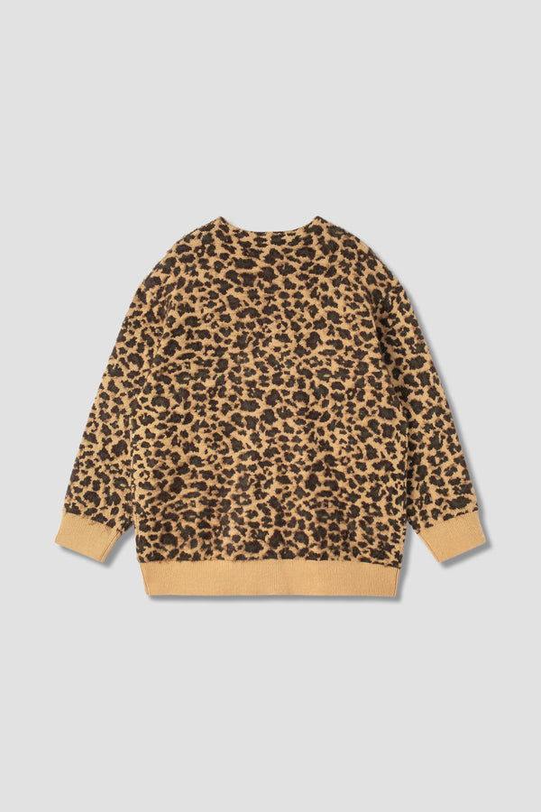 STAN RAY KNITTED CARDIGAN (LEOPARD CAMO MOHAIR)