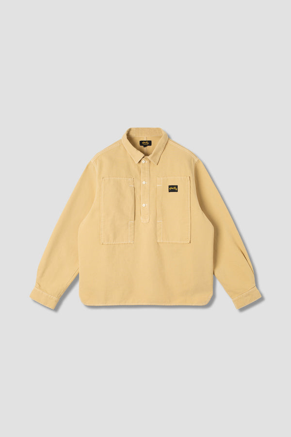 STAN RAY PAINTERS POP OVER SHIRT (KHAKI BEDFORD CORD)