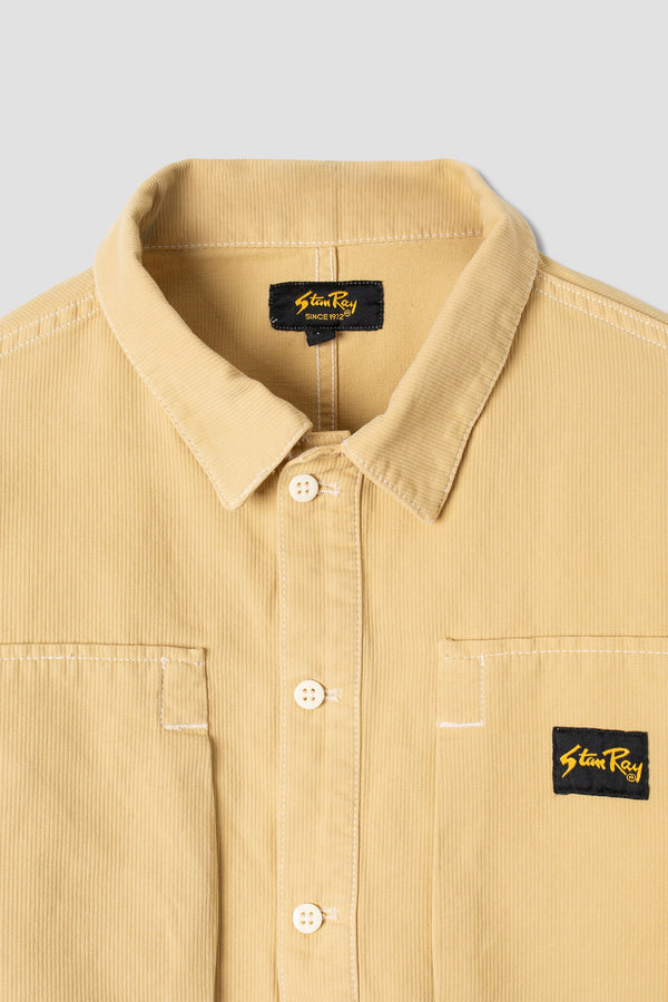 STAN RAY PAINTERS POP OVER SHIRT (KHAKI BEDFORD CORD)