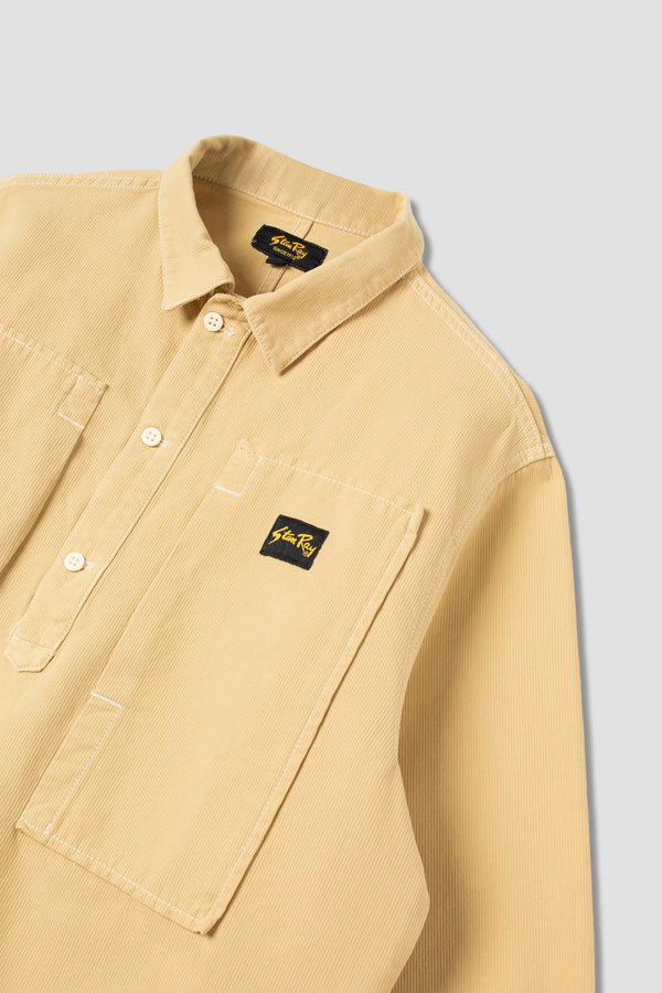 STAN RAY PAINTERS POP OVER SHIRT (KHAKI BEDFORD CORD)