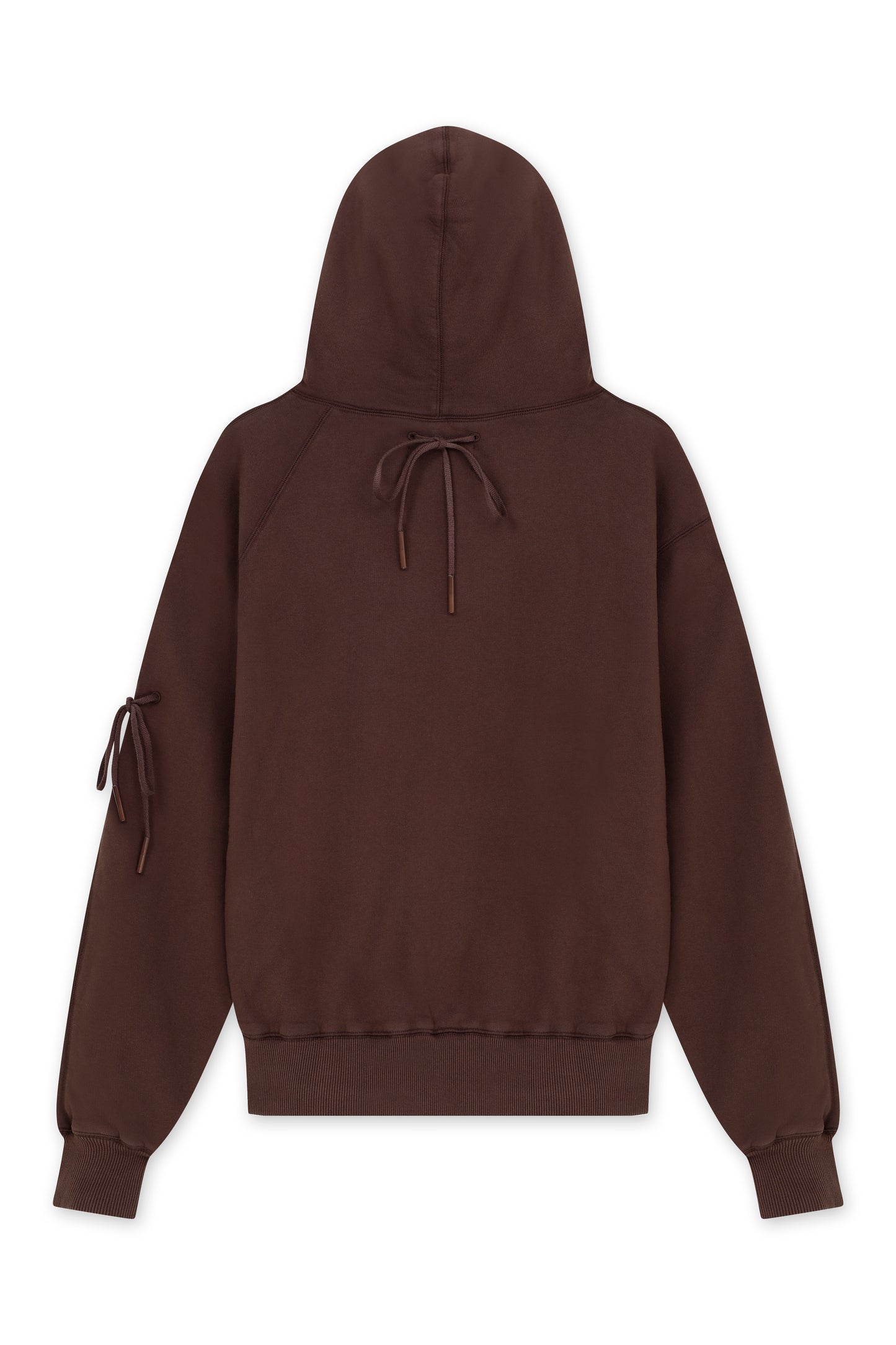 AFP HAND EMBROIDERED CHEST EARTH HOODIE BROWN