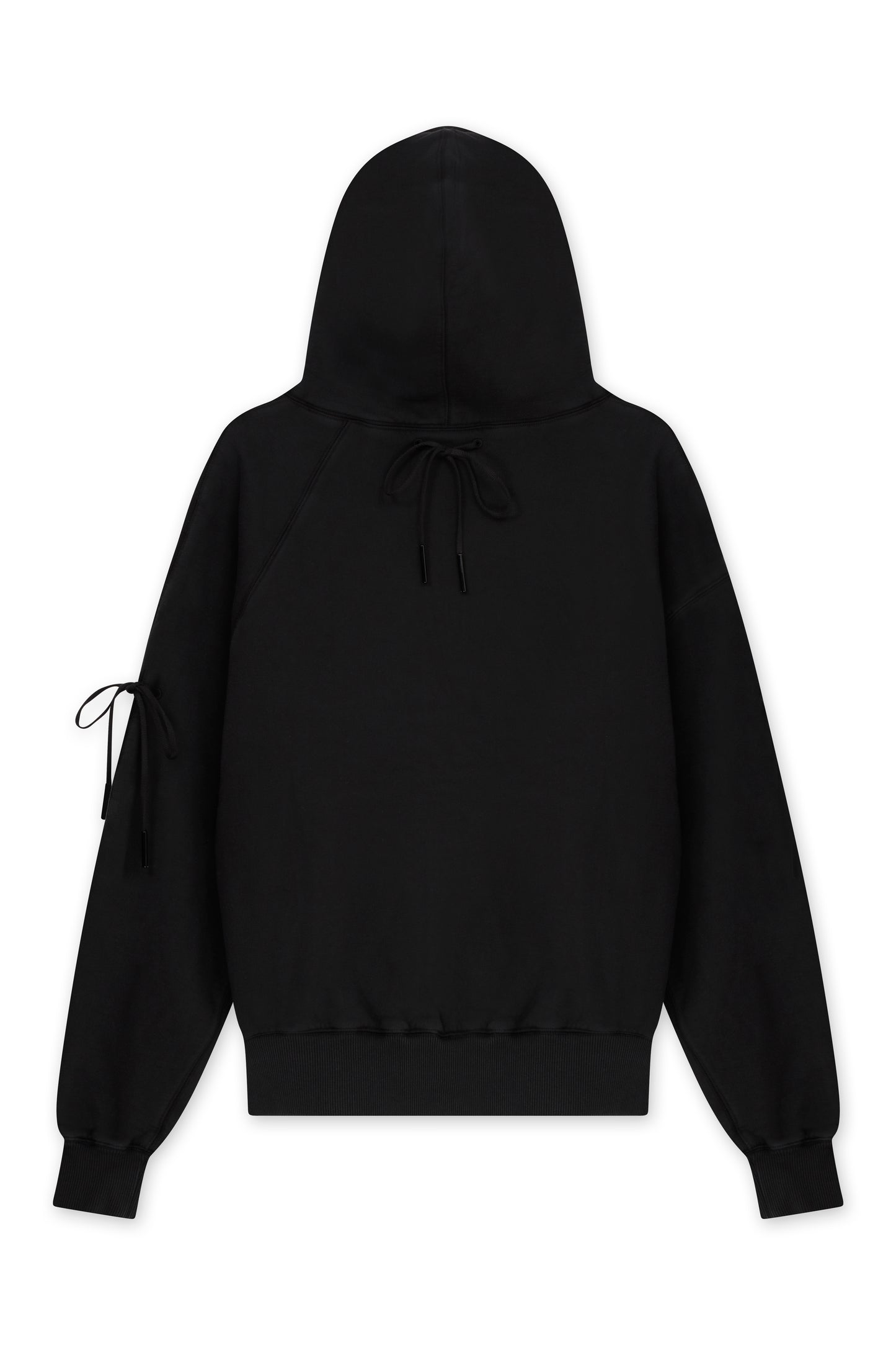 AFP HAND EMBROIDERED CHEST EARTH HOODIE  BLACK