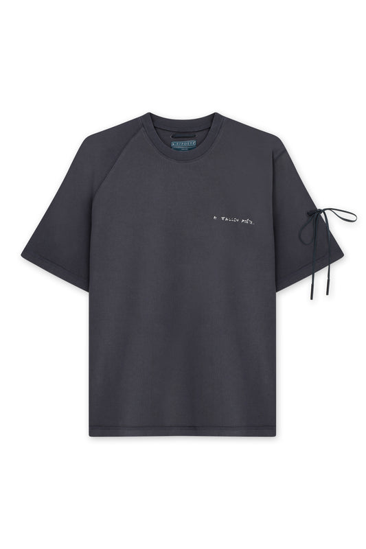 AFP HAND EMBROIDERED EARTH TEE - GRAVEL