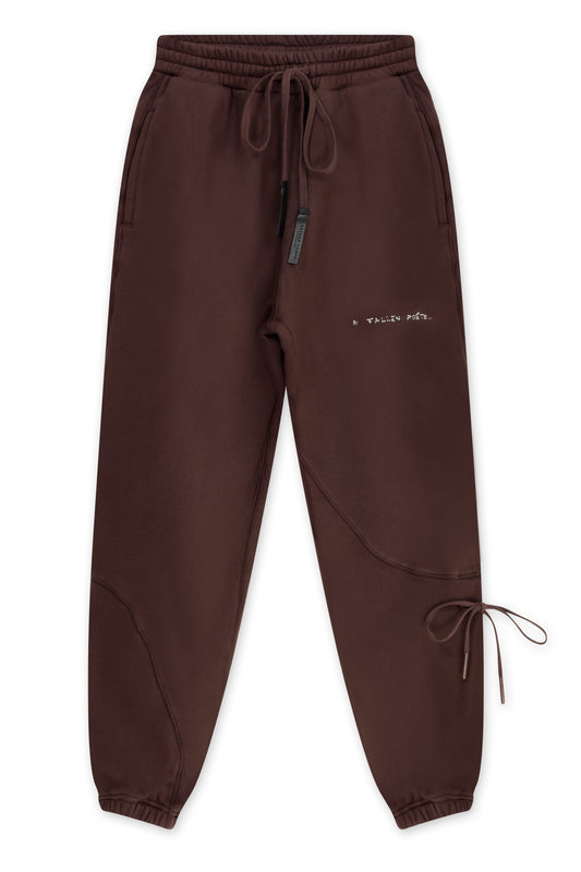 AFP HAND EMBROIDERED EARTH JOGGER BROWN