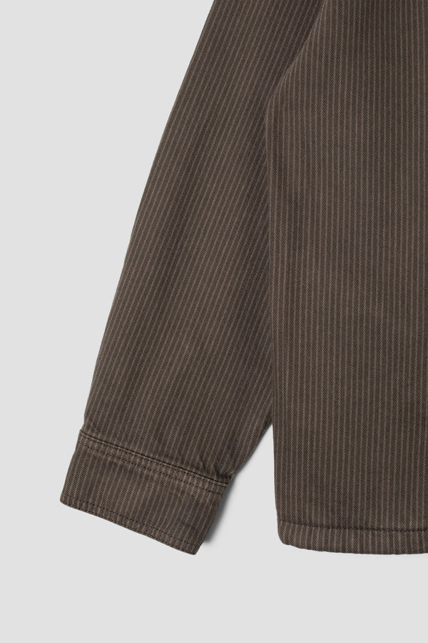 STAN RAY ZIP SHIRT (OVERDYED CHARCOAL HICKORY)