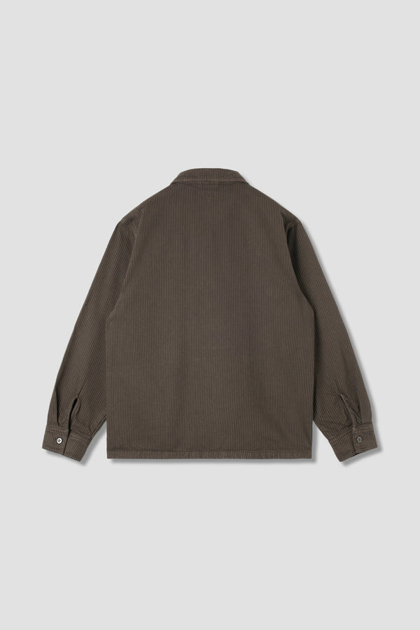 STAN RAY ZIP SHIRT (OVERDYED CHARCOAL HICKORY)