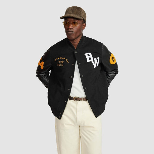 BROTHERWOLF LEAGUE VARSITY BOMBER JACKET